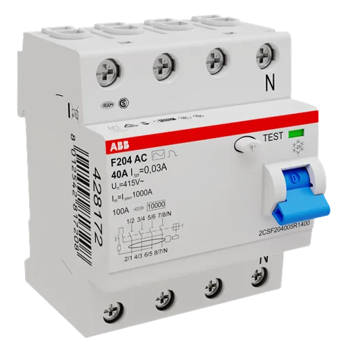 ABB RESIDUAL CURRENT CIRCUIT BREAKERS F200